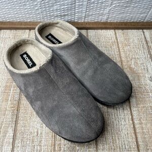 Sorel Lanner Ridge ll Grey Slip On Slippers Shoes Clogs Size 7